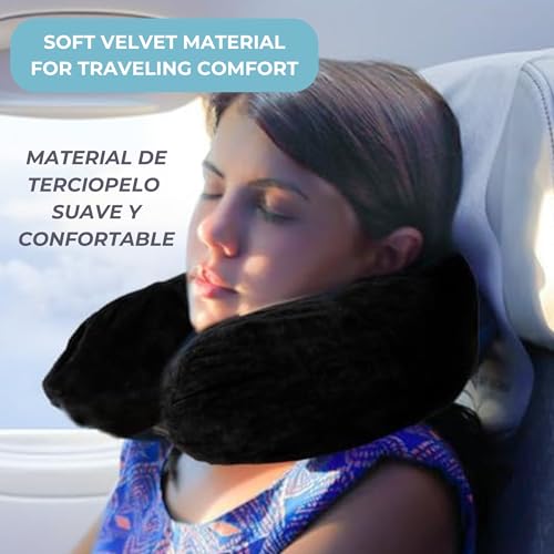 Almohada inflable tubular grande para viaje portátil miniatura 6