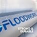 FLOODWORX Reusable Flood Barrier & Water Diverter | No Sand Bags, Reusable Flood Protection | Protects Home, Garage, Driveway & Doorway | Flood Prevention Tool | Fast Setup - 4ft x 6in (1 Pack)