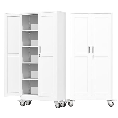 AUEYTVR 71 inch Metal Storage Cabinet