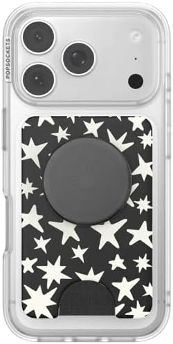 PopSockets Phone Wallet for MagSafe, Phone Card Holder with Grip, Boho - Starstruck — view 3