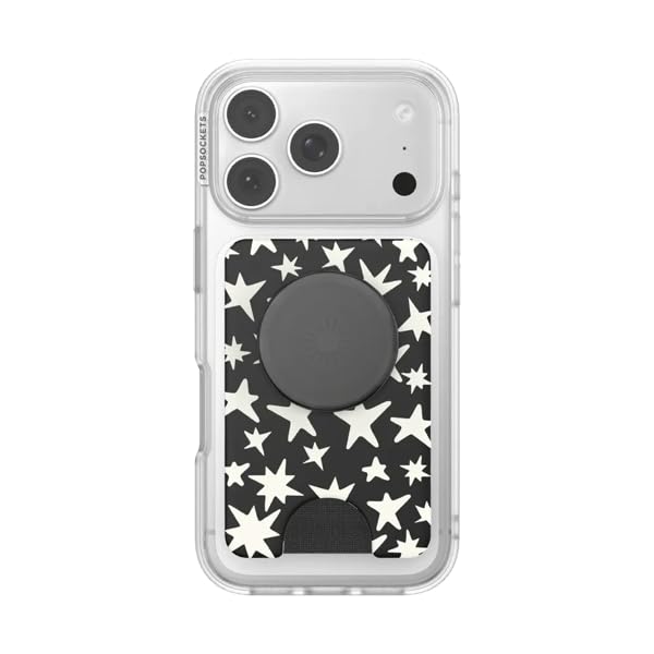 Image of PopSockets Phone Wallet for MagSafe with Grip- Starstruck