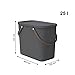 Rotho Albula Aufbewahrungsbox 25l mit Deckel, Kunststoff (PP recycelt), anthrazit, 25l (40.0 x 23.5 x 34.0 cm)