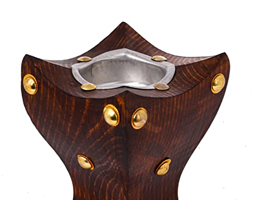 Image of Candle Light Wooden Candle Stand /Holder Set of 3, Brown, Wall Mount, Festival Occasion