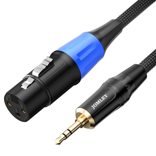 VITALCO XLR Femmina a Mini Jack 3,5 stereo Cavo per Microfono 1.5m AUX Jack 3.5mm TRS Audio a 3 Pin Connettore Adattatore VITALCO XLR Femmina a Mini Jack 3,5 stereo Cavo per Microfono 1.5m AUX Jack 3.5mm TRS Audio a 3 Pin Connettore Adattatore