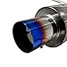 Spec-D Tuning Full Catback Exhaust System W/Titanium Burnt Tip Compatible with 2001-2005 Honda Civic EX/HX/Si