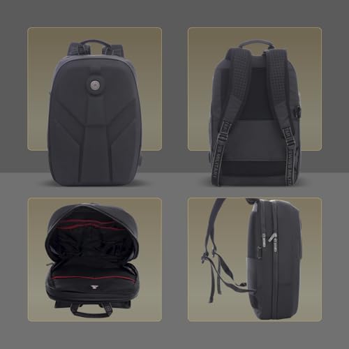 Image of SWISS MILITARY Hard Shell Backpack for Men Women, Alien Series ABS Hardshell, Travel Laptop Bag Fits Up to 15.6 Inch, Stylish Office College School Backpack, Durable & Lightweight