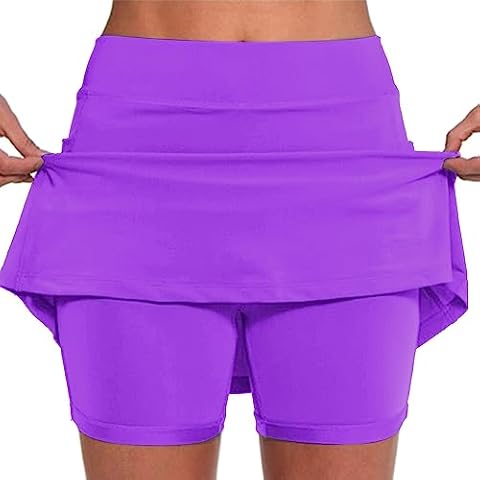 High Waisted Golf Tennis Skorts with Leggings Cover