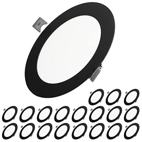 ECD Germany 20er Set LED Panel Einbaustrahler 9W, ersetzt 50W Halogen Cover