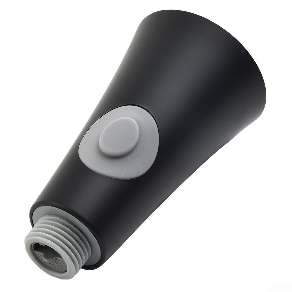 Ensemble de pulvérisation de robinet de cuisine extractible avec capacité de débit en deux étapes conçu pour un montage standard de 1,27 cm (noir)