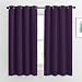 NICETOWN Insulated Curtains Blackout Draperies - Window Treatment Blackout Curtains/Drapes for Bedroom/Living Room Window (63 inch Long, 2 Panel Set, Royal Purple)