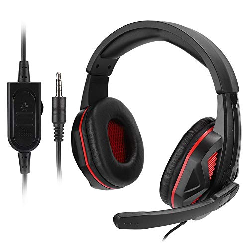 Preisvergleich Produktbild A sixx Leichtes Gaming-Headset, Stereo-Rauschunterdrückung mit 360-Grad-Klangqualität, Stereo-Gaming-Headset, für PS4-Gaming-PC(red)