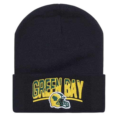 Football Fans Embroidered Beanie Hat, Football Team City Skull Beanie Hats Christmas Best Gift for Men Women