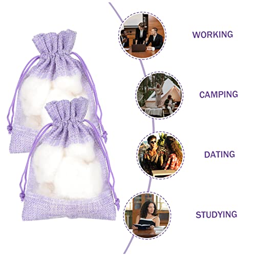 10 bolsas de saquitos lavanda vacío morado para hogar miniatura 7