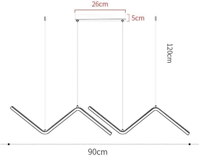 Lampe à suspension LED variable avec télécommande pour grand salon - 4