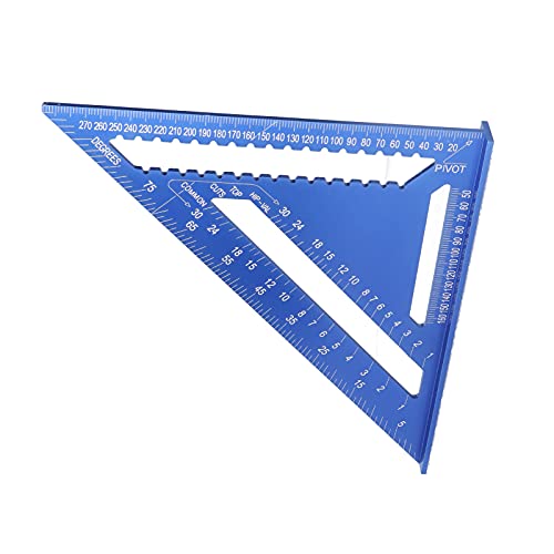 Regla triangular para ángulos 12in alumin y madera 45° miniatura 6