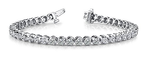 3-20 Carat LAB GROWN Classic Diamond Tennis Bracelet 3 Prong Luxury Collection (D-E Color, VS1-VS2 Clarity)