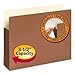 3 1/2" Exp File Pocket, Straight Tab, Letter, Manila/Redrope, 10/Bx