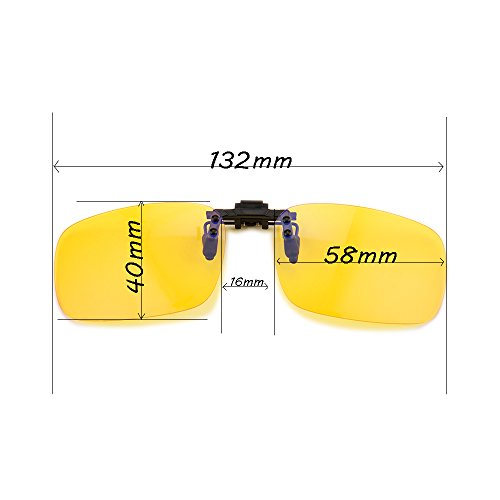 Image of Clip on Anti Blue Light Filter Glasses UV Blocking Anti Eye Strain Unisex (2pcs white)