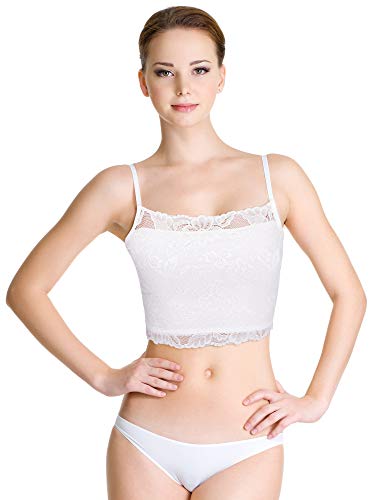 Boao 4 Pieces Women's Lace Camisole Stretch Half Cami Breathable Bra Comfort Lace Bralette Top for Lady Girls2