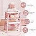 ROBOTIME Wooden Baby Doll High Chair – Pretend High Chair Toys for 18