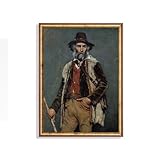 Generic Vintage Man Portrait, Gentleman Painting, Antique Print, Oil Painting, Moody Decor, Fine art, Vintage Man Portrait,221, White