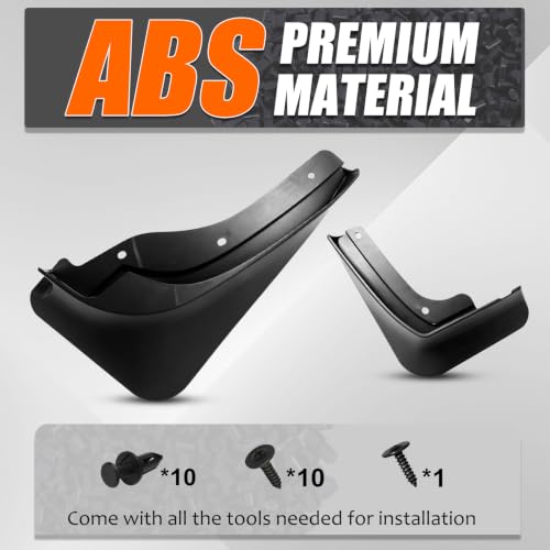 Image of Mud Flaps Splash Guards for 2026 Hyundai IONIQ 9, Durable ABS Mud Guards, Protects Against Mud, Rocks, and Debris, 2026 Hyundai IONIQ 9 Accessories (4PCS)