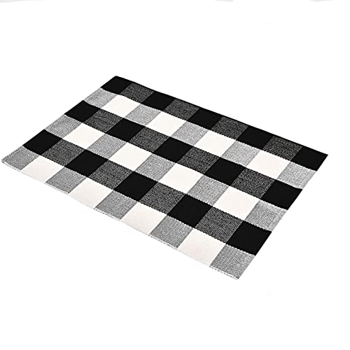 Tapis rectangulaire antidérapant inclinement stable pour sol lisse de salon