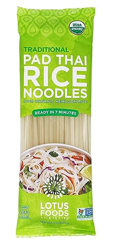 Lotus Foods, Noodles Pad Thai White Rice Organic, 8 Ounce