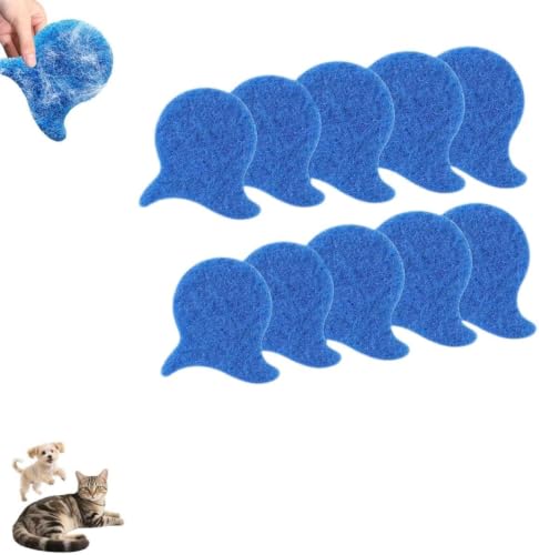 Reusable Pet Hair Remover for Laundry,Washing Machine Lint Remover for Clothes, Bedding, All Fabrics, Effective Cat and Dog Hair Remover Tool for Washer and Dryer (10pcs)