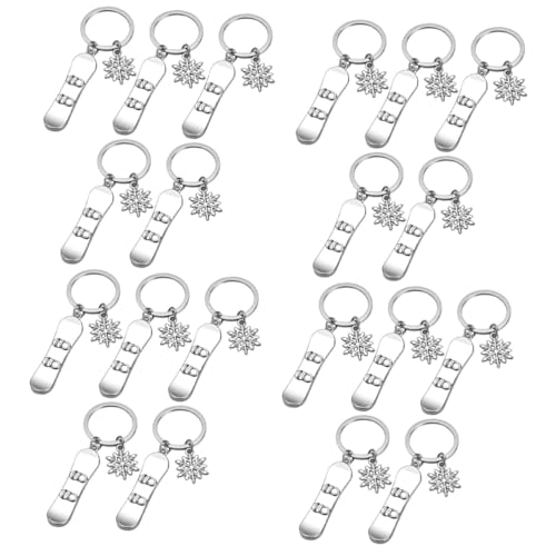 Porte-clés snowboard et pendentif de téléphone créatif pour amateur de ski