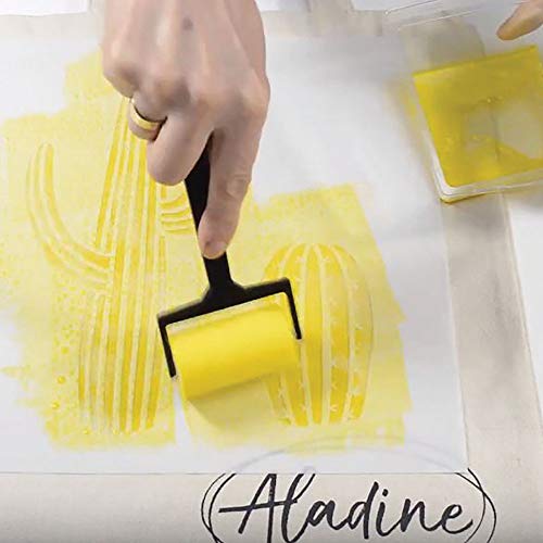 Aladine - Izink Spray Textile Dye - Decorative Textile Ink - Easy Application - Made In France - 80 Ml Spray Bottle - Eucalyptus Blue Green Color #TOP7