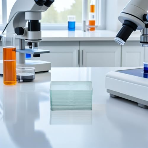 Lames de microscope en verre blanc LIFKOME avec concavité unique stable - 7