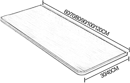 Table pliante murale robuste avec plateau en acier inoxydable 90cm