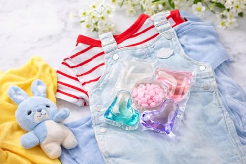 Image of ROKTRY 5-in-1 Dissolvable Magic Laundry Liquid Detergent Pods (15 Pods) Powerful Cleaning Capsules Formula with Stain Removal, Fabric Softener, Brightener & Long-Lasting Freshness Floral Aroma