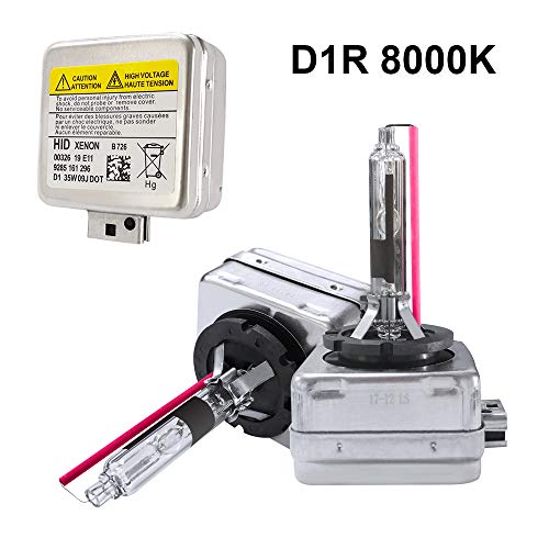 Dinghang D1R 4300K 35W Xenon HID Headlight Replacement Bulbs, High And Low Beam Hid Headlights (2pcs)