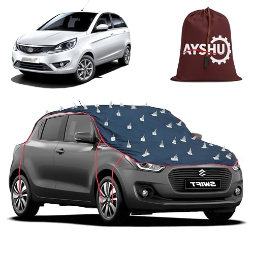 Image of AYSHU Water-Resistant Spike Car Cover for Tata Bolt - Protects from Dogs, Monkeys, Dust, Sunlight & UV - Full Roof Universal Fit