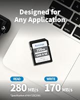 Nextorage Japanischer Hersteller UHS-II SD Karte 512GB SDXC V60 Maximale Lesegeschwindigkeit 280MB/s Maximale Schreibgeschwindigkeit 150MB/s 4K Aufnahme NX-F2SE512G Speicherkarte (Packung mit 2) – Ansicht 5