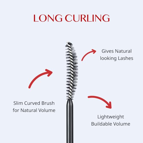 CLIO Long & Curl up Waterproof Black Mascara, Volumizing & Lengthening, Long-wearing Mascara (#01) - Image 6