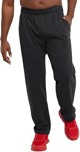 Miniatura 4 de Champion Pantalones deportivos para hombre, Powerblend, vellón, con parte inferior abierta (talla regular o grande y alto)