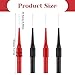 4Pcs 0.7mm Test Probe Pins, Multimeter Probes Non-Destructive Insulation Wire Piercing Needle, Stainless Steel Back Probe Pins, Super Tip Multimeter Probes for Banana Socket Plug, Car Tester Probes