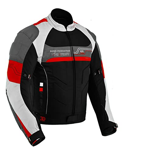 PROFIRST Jaqueta masculina para motociclista, motociclista, motociclista, blindada, impermeável, Ver