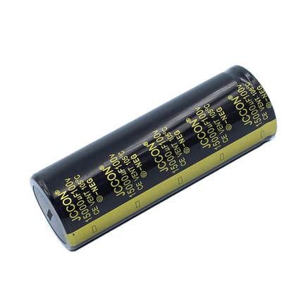 2PC 15000 uf 100v JCCON Black Gold Audio Amplifier Filter Capacitor 35x100 Two pins