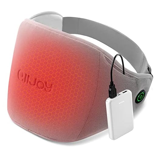 ALLJOY Portable Heating Pad, Cordless Rechargeable Heating Pad for Back Pain Relief, Battery Powered Heating Pad Belt for Cramps Arm Leg, Gifts for Women Men Dad, 24.4"x 9"