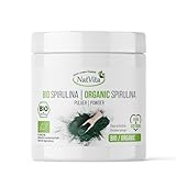 NatVita Spirulina Gemahlen Bio - 100g Immunität Anämie Spirulina Pulver Vegan GVOfrei Nahrungsergänzung