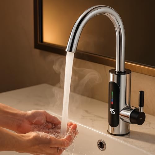 Torneira Elétrica Premium Com Aquecimento Instantâneo, Visor De T...