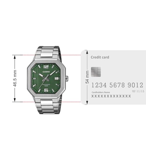Image of Casio Enticer Men MTP-B195D-3AVDF Analog Green Watch Men (A2525)