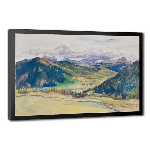 Toile John Singer Sargent Dolomites pour décoration murale de bureau et salon vintage