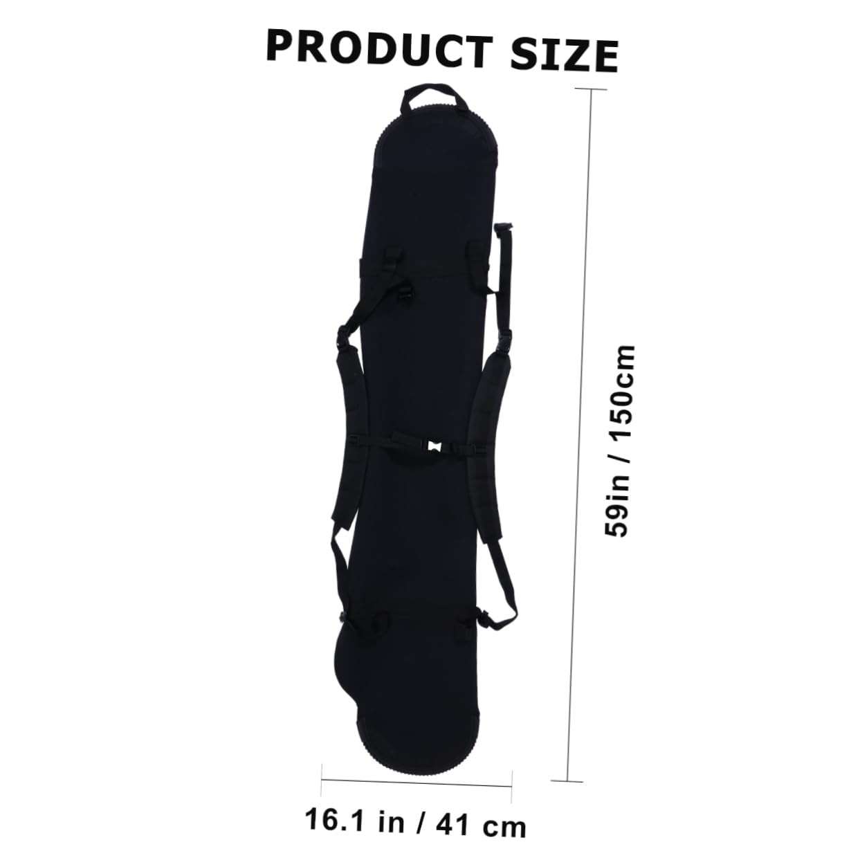 BESPORTBLE Snowboard Cover Snowboard Gear Backpack Simple Design Elegant Protects from Damage Washable Versatile for Ages