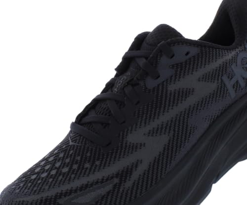 HOKA ONE ONE Clifton 9 Womens Shoes Size 7, Color: Black/Black