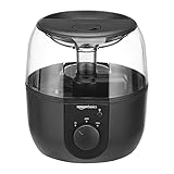 Amazon Basics Ultrasonic Cool Mist Humidifier with Essential Oil Diffuser and Nightlight, Knob Control - 2 Liter, Black